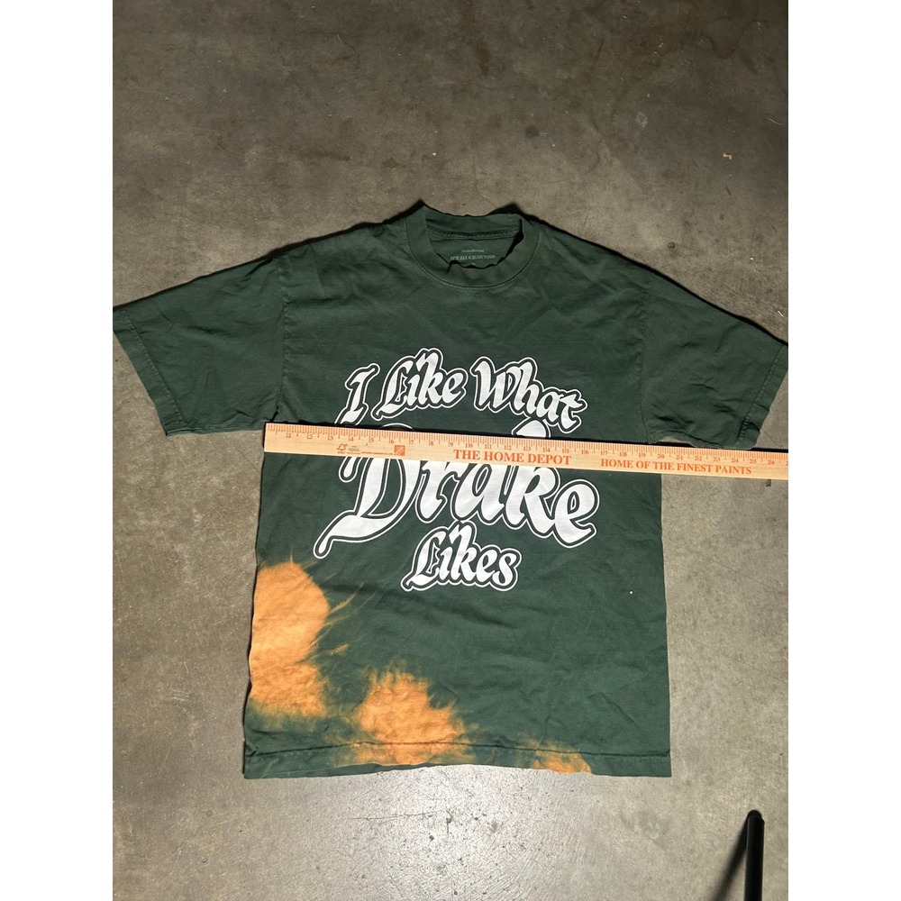 Drake It's All A Blur Tour Shirt Mens Medium Green I Like What Drake Likes Tee